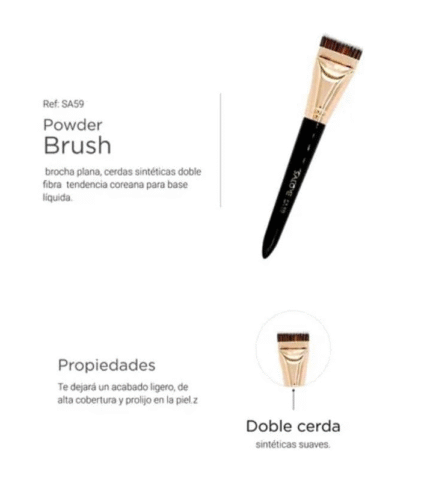 Brocha plana para base ligera